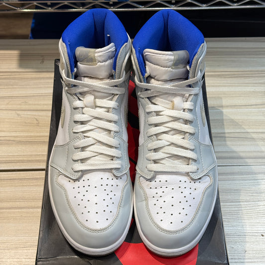 USED Jordan 1 Retro High Zoom White Racer Blue
