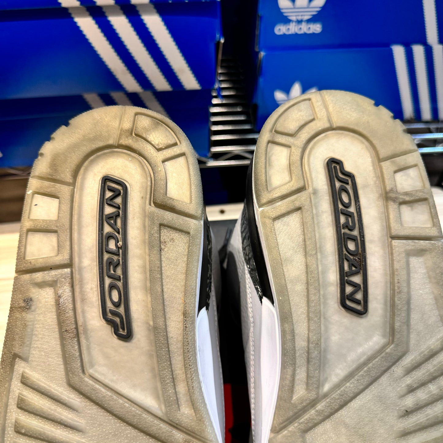 USED Jordan 3 Retro Wolf Grey