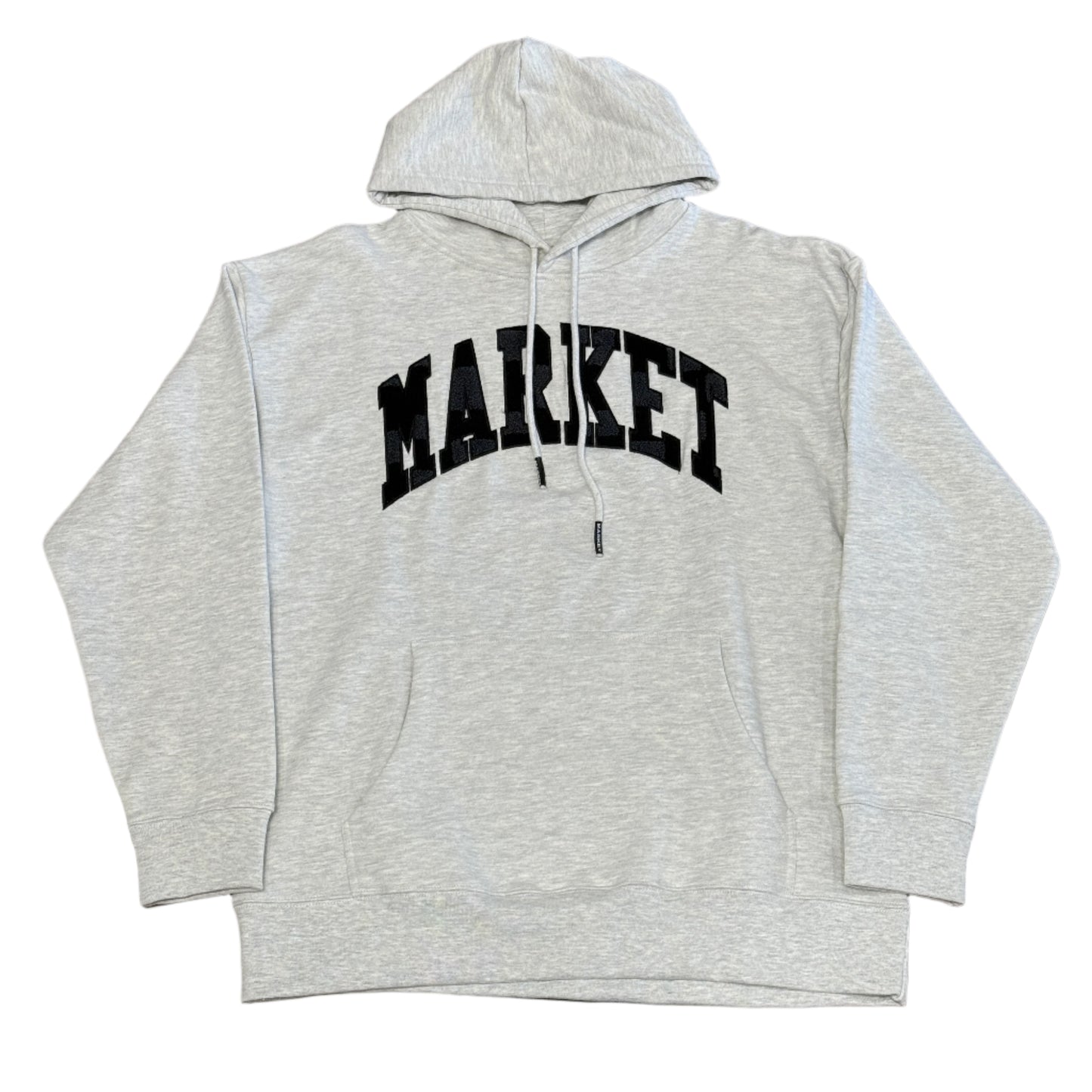 Market Hoodie Spellout Grey
