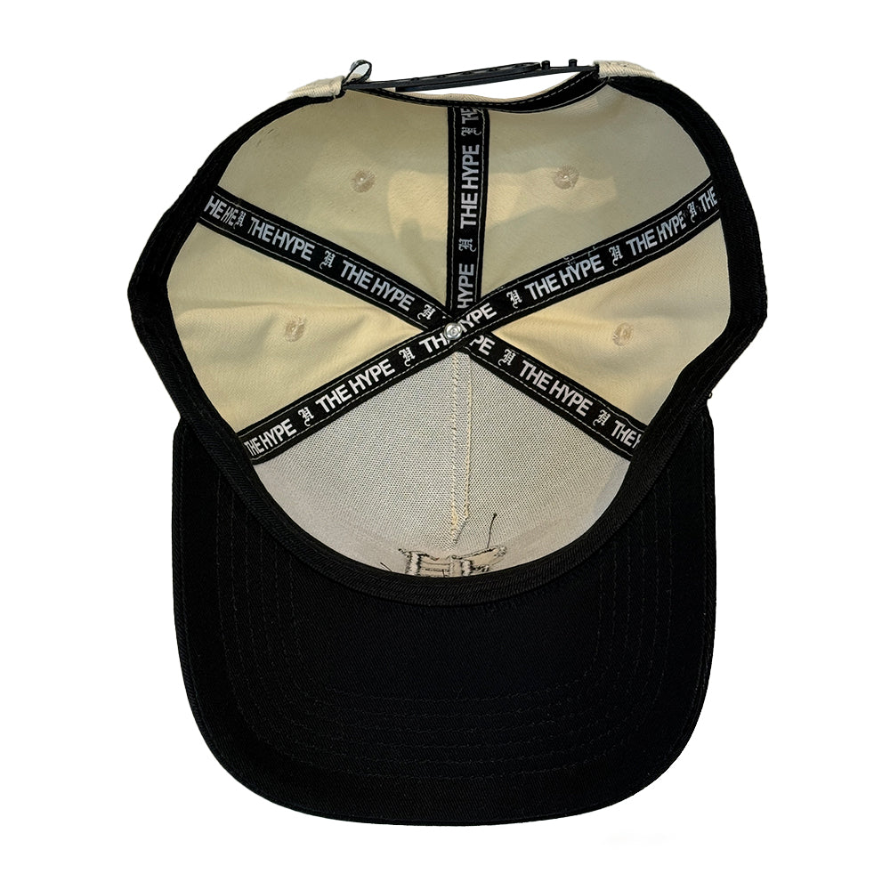Hype Snapback Cream Black