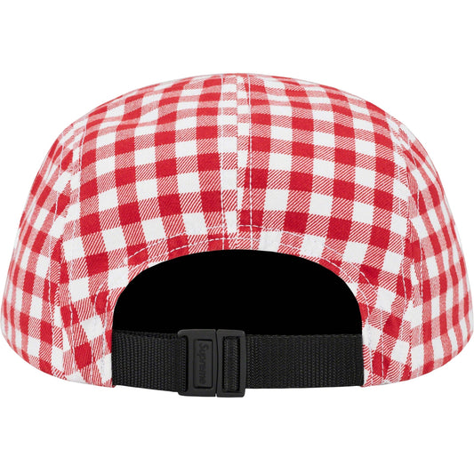 Supreme Gingham Camp Cap Red