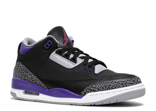 Jordan 3 Retro Black Court Purple