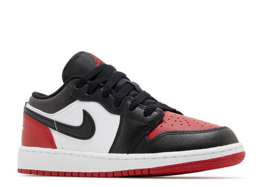 Jordan 1 Low Bred Toe 2.0 (GS)