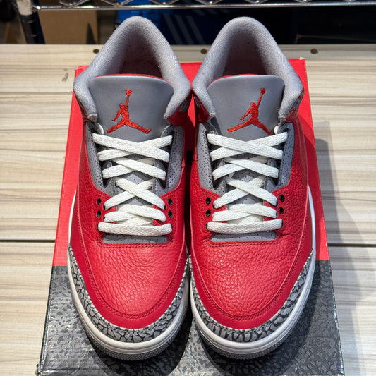 USED Jordan 3 Retro Unite Fire Red
