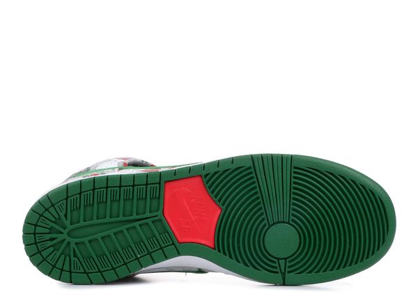 Nike SB Dunk High Concepts Ugly Christmas Sweater Grey