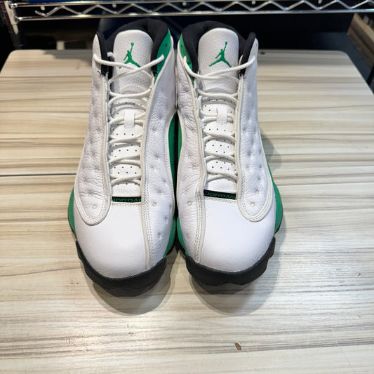 USED Jordan 13 Retro White Lucky Green