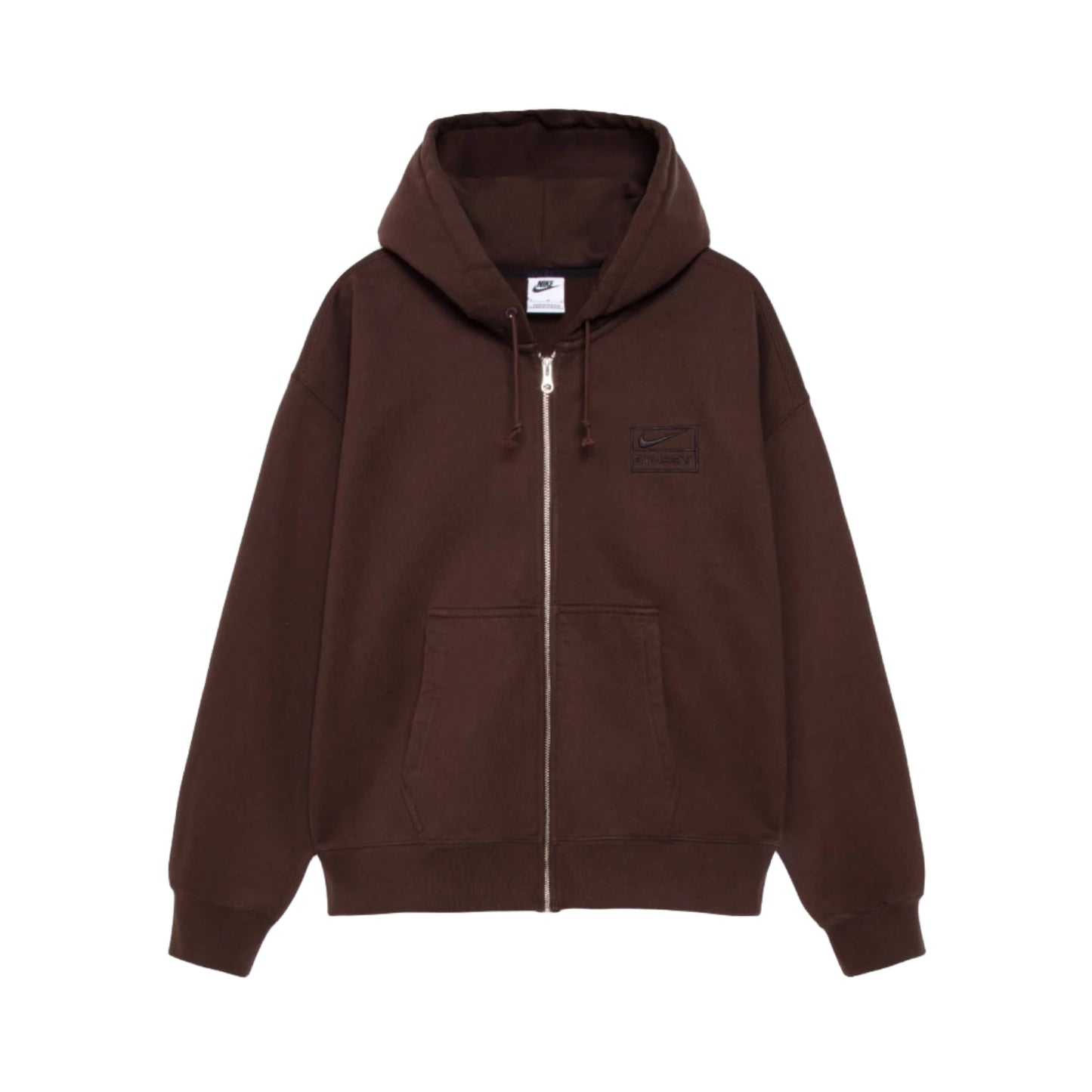 Stussy Nike Stone Washed Zip Hoodie Dark Cinder