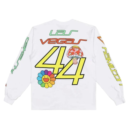 Takashi Murakami +44 Psychedelic Race L/S Tee White