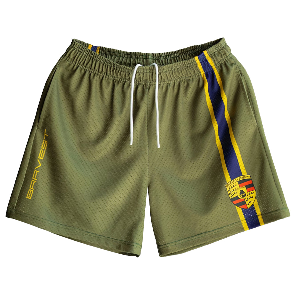 Bravest Studios Mesh Shorts - Porsche Army Green