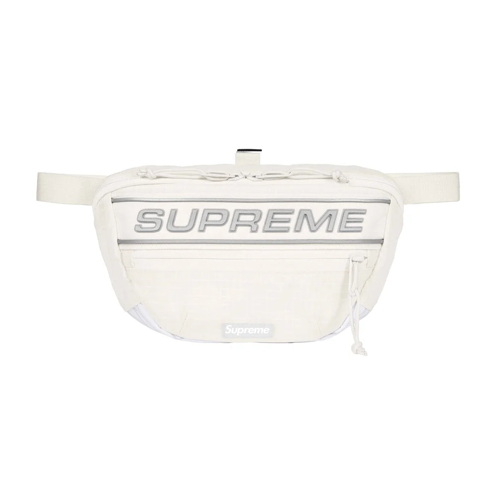 Supreme (FW23) Logo Waist Bag White