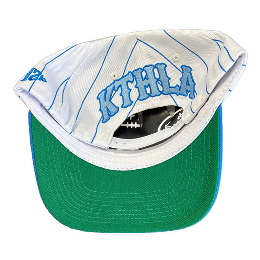 KillTheHype LA White/Blue Pinstripe Snapback Hat