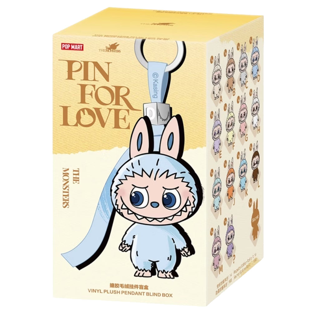 Labubu The Monsters Pin for Love Series Vinyl Plush Single (A-M) Blind Box