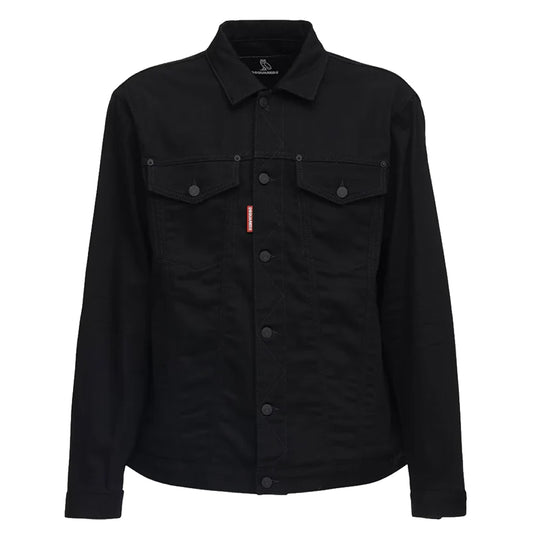 OVO x DSquared Chenille Denim Trucker Jacket Black