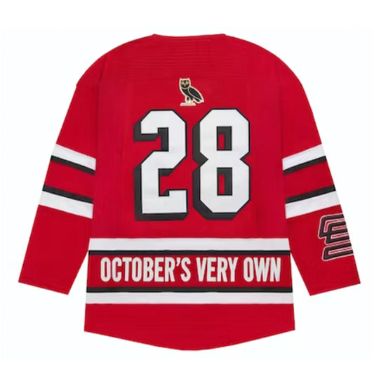 OVO x Disney "OWLS" Hockey Jersey Red