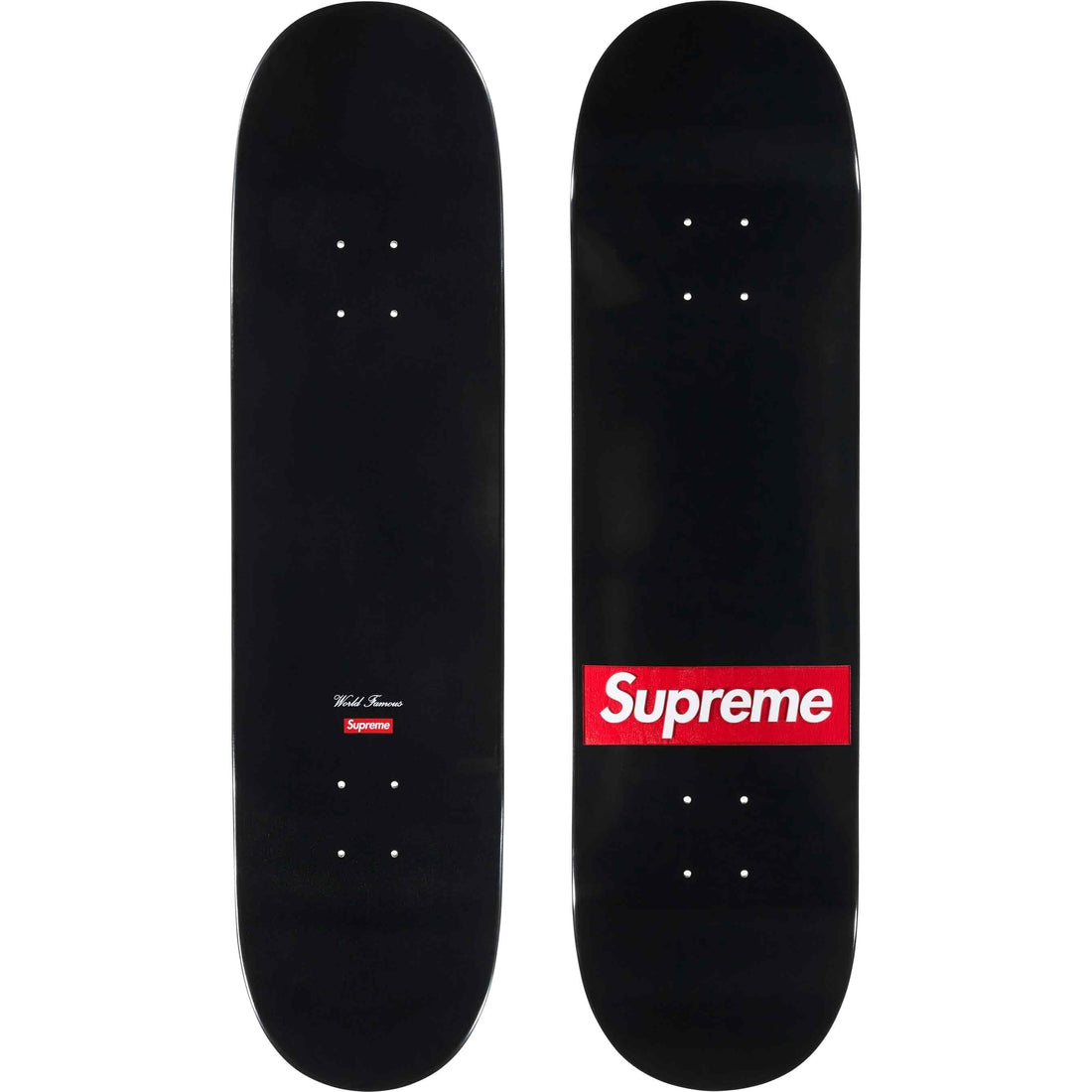 Supreme Routed Box Logo Skateboard Deck Black