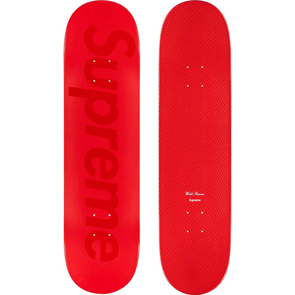 Supreme Tonal Box Logo Skateboard Deck Red