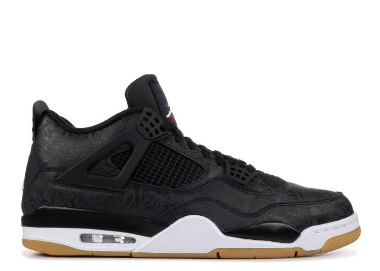 Jordan 4 Retro Laser Black Gum - The Hype Kelowna