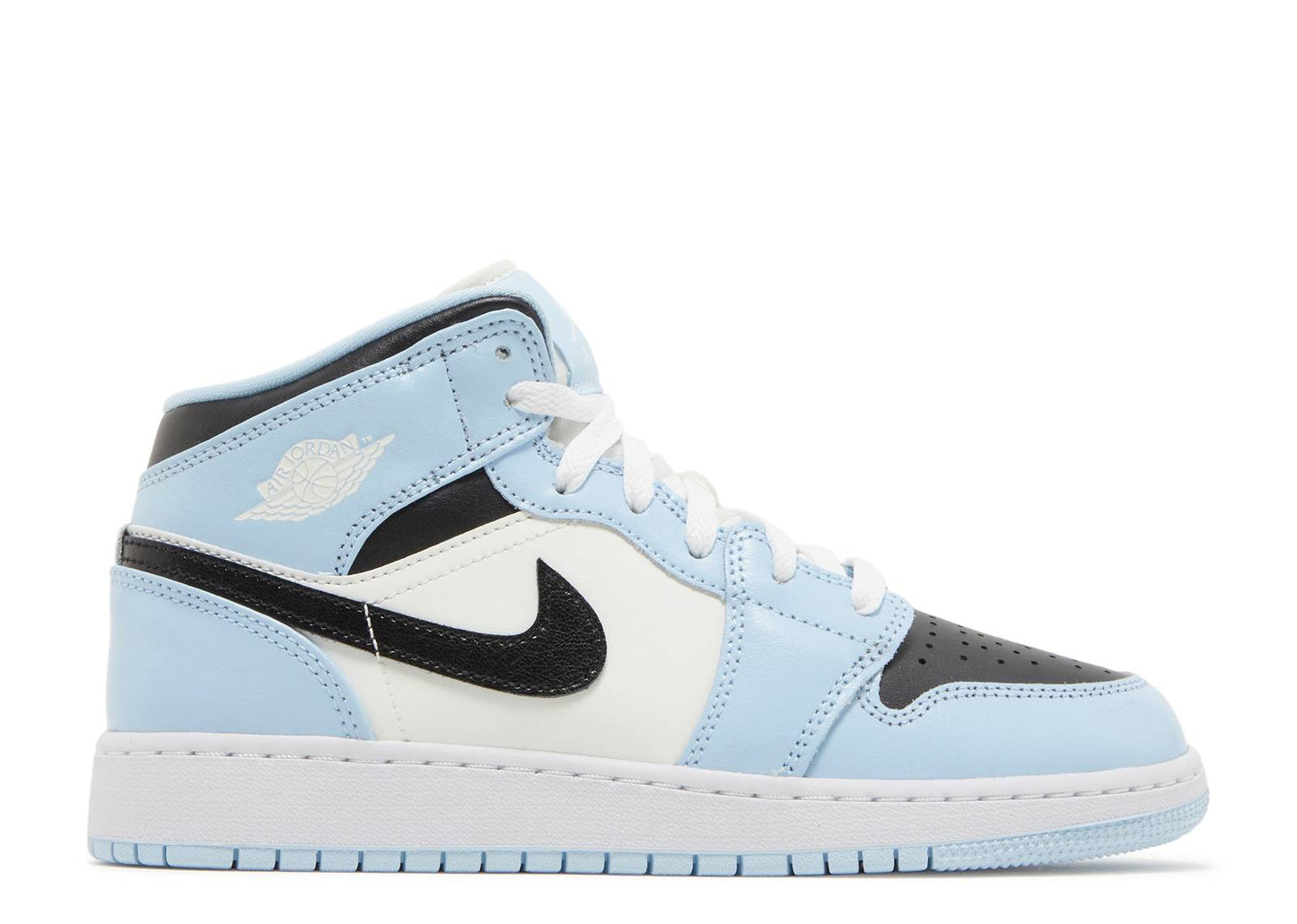 Jordan 1 Mid Ice Blue Black (GS) - The Hype Kelowna