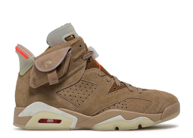 Jordan 6 Retro Travis Scott British Khaki - The Hype Kelowna
