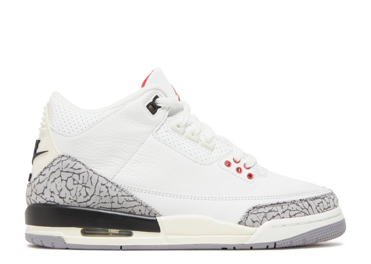 Jordan 3 Retro White Cement Reimagined (GS) - The Hype Kelowna