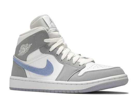 Jordan 1 Mid Wolf Grey Aluminum (W) - The Hype Kelowna