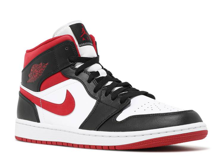 Jordan 1 Mid Gym Red Black White - The Hype Kelowna