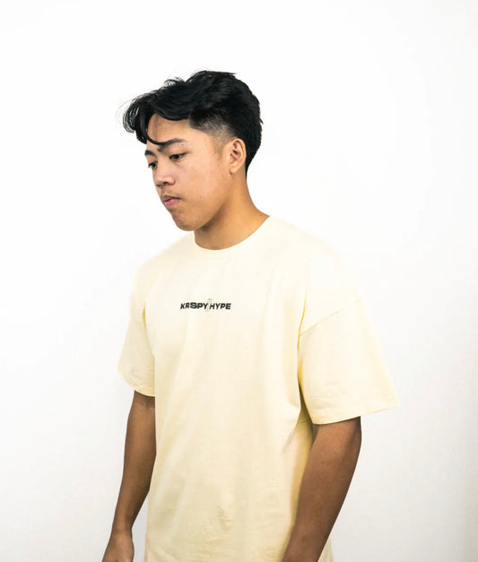 KRSPY//HYPE Collab Tee - Cream - The Hype Kelowna