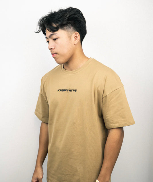KRSPY//HYPE Collab Tee - Brown - The Hype Kelowna