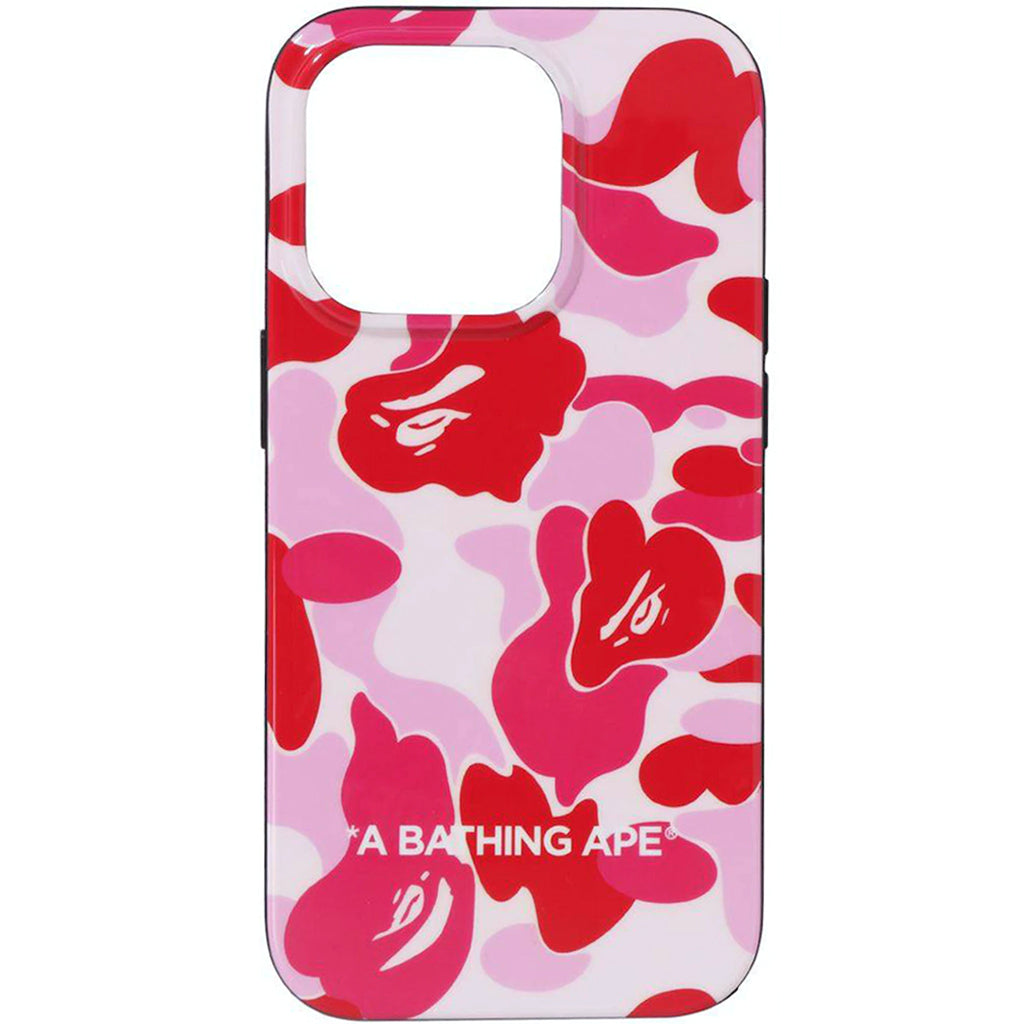 BAPE Pink ABC Camo iPhone 14 Pro Case