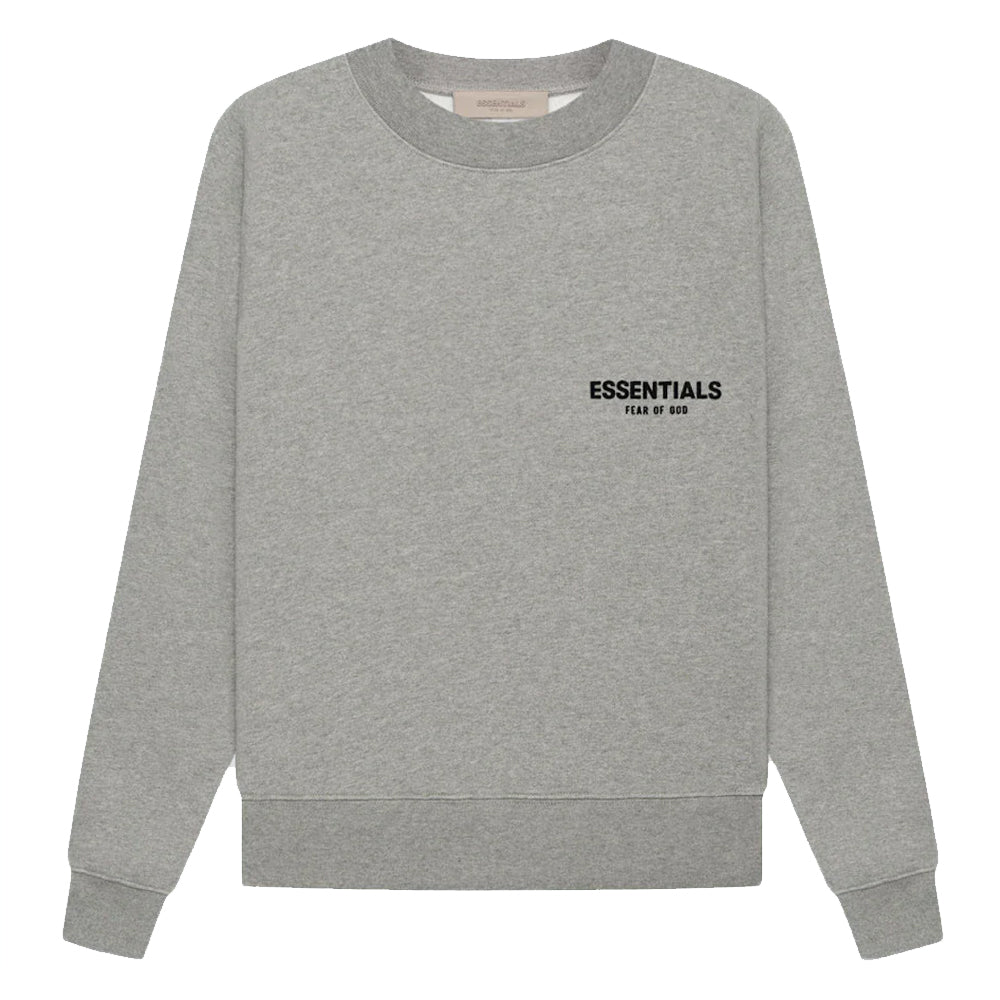 Essentials Crewneck Dark Heather Front/Back Logo