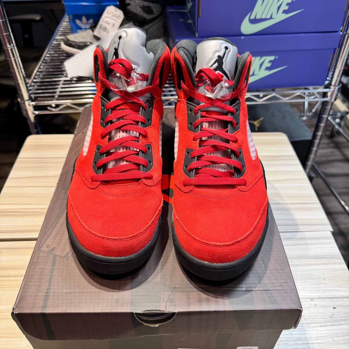 USED Jordan 5 Retro Raging Bull Red (2021)