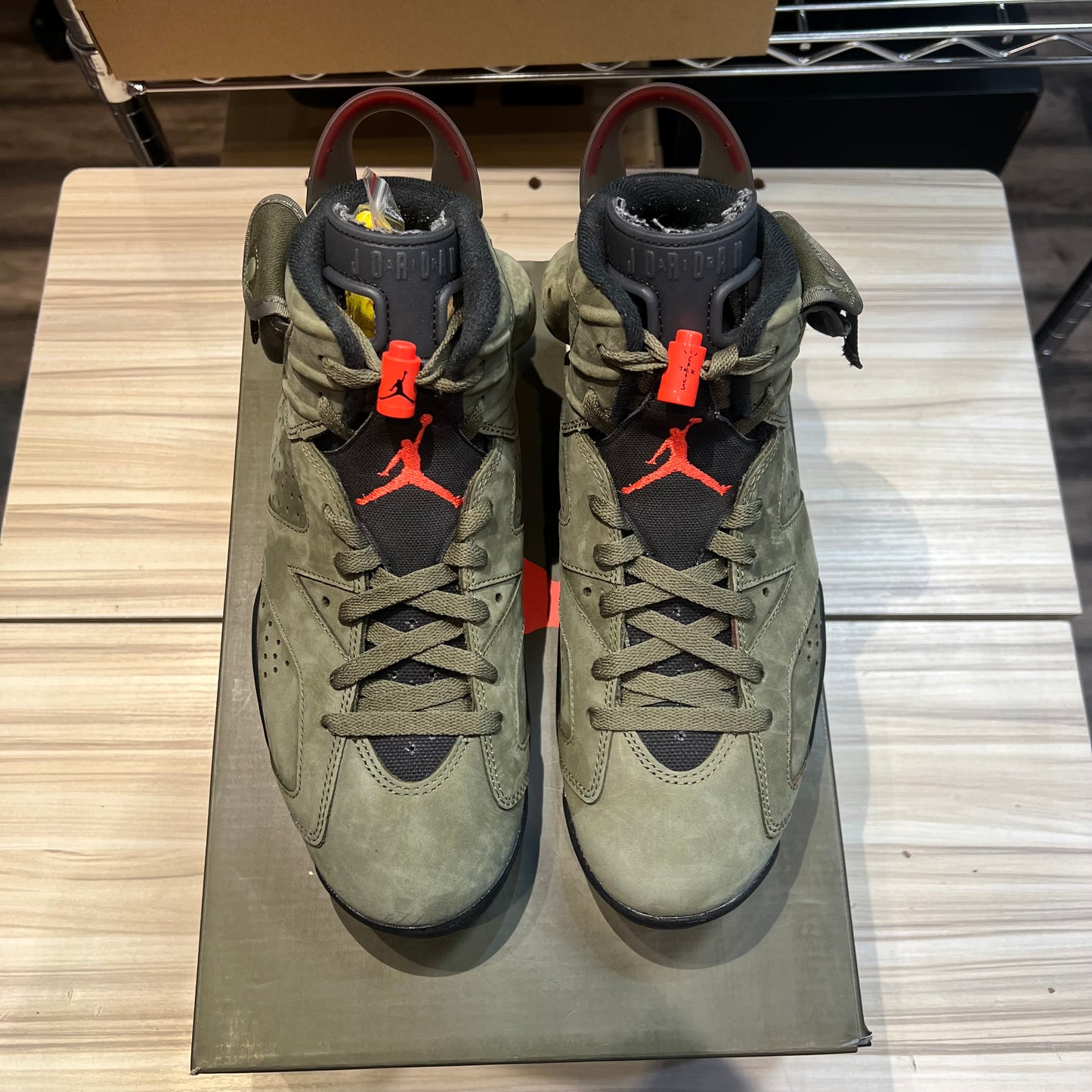 USED Jordan 6 Retro Travis Scott Olive