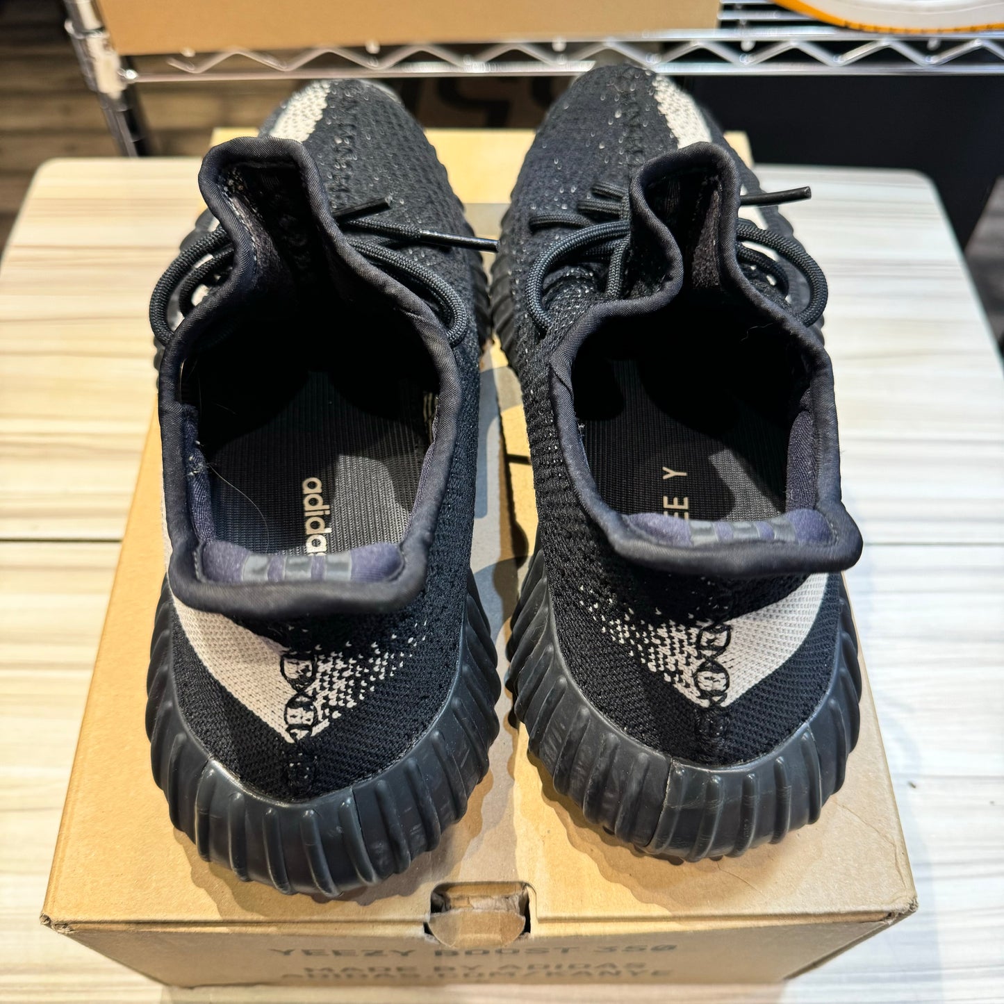 USED Yeezy Boost 350 V2 Core Black White