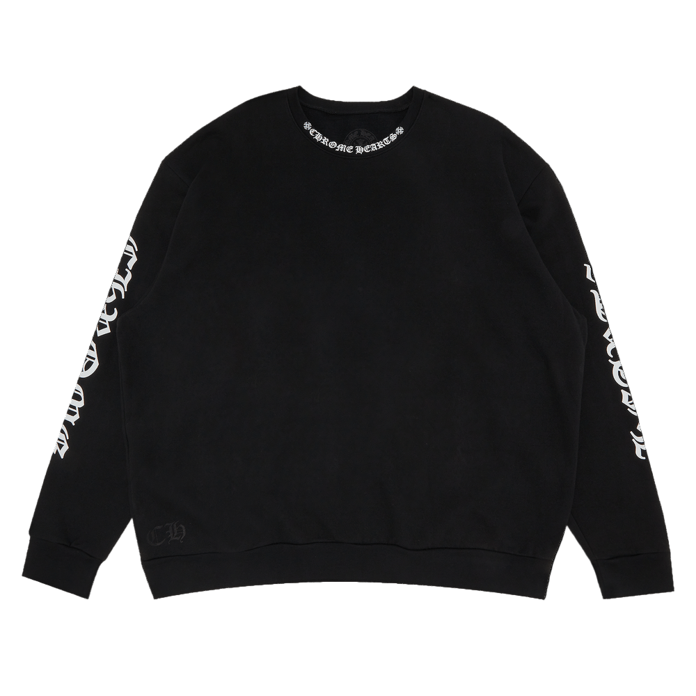 Chrome Hearts Neck Logo Crewneck Black