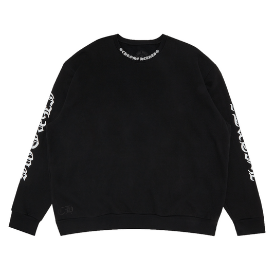 Chrome Hearts Neck Logo Crewneck Black