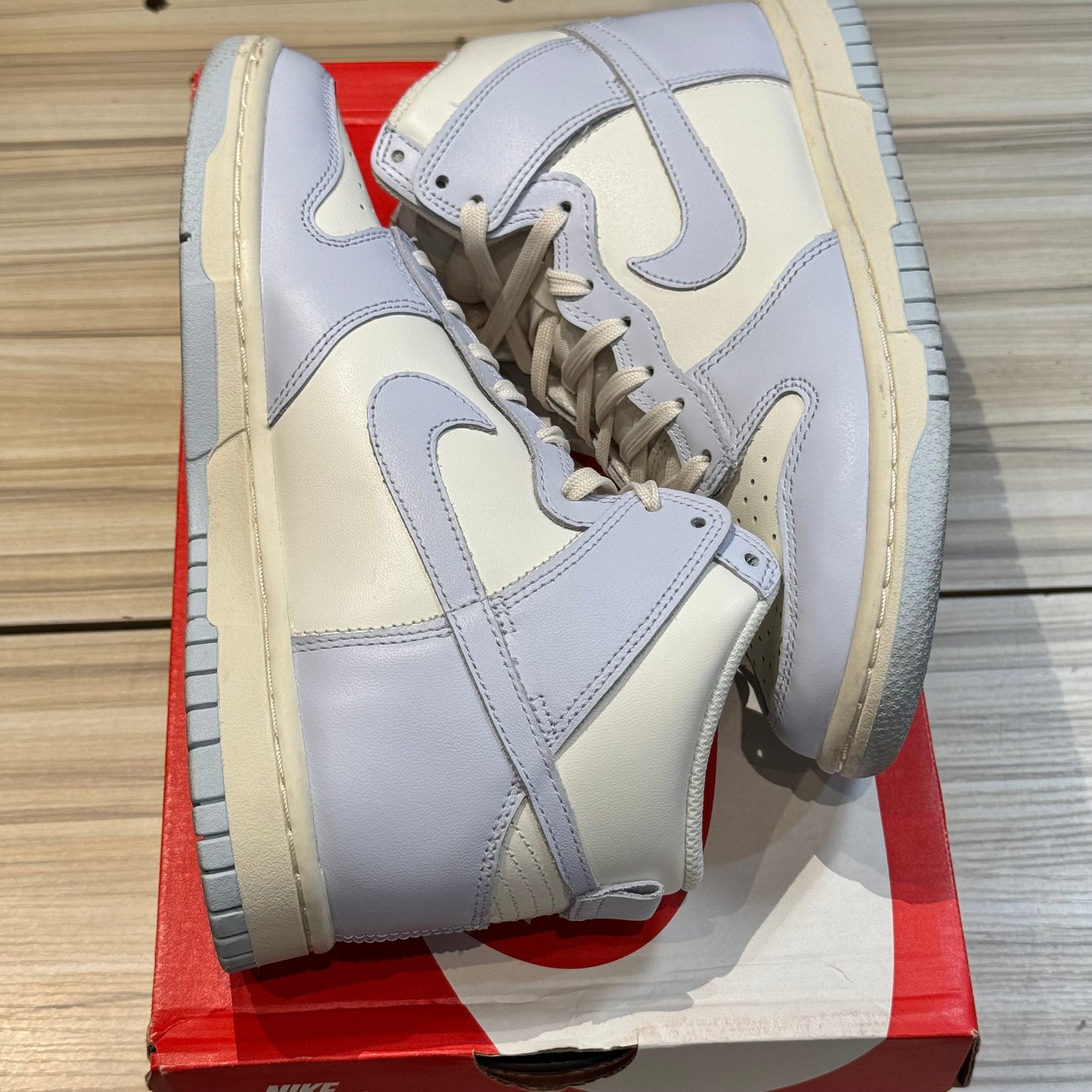 USED Nike Dunk High Sail Football Grey (W)