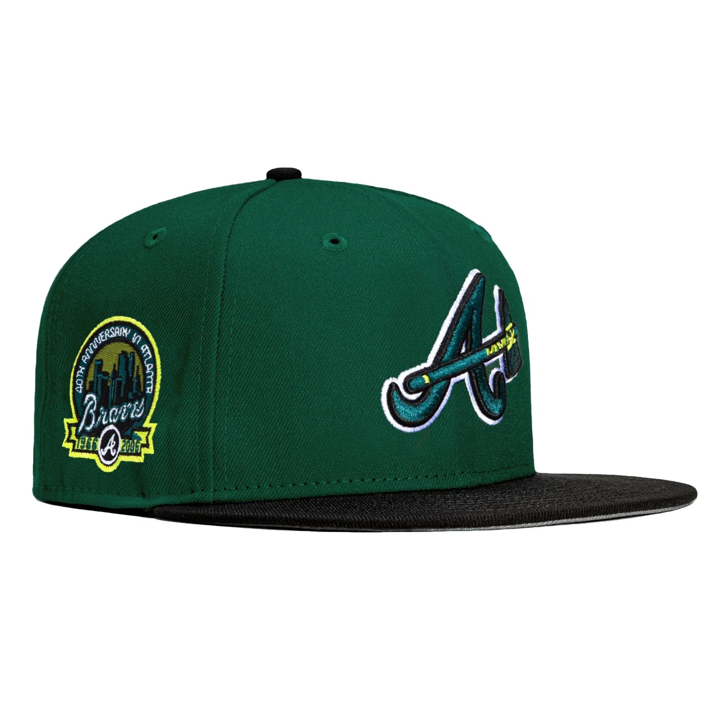 Hat Club Fitted - Braves Green/Black