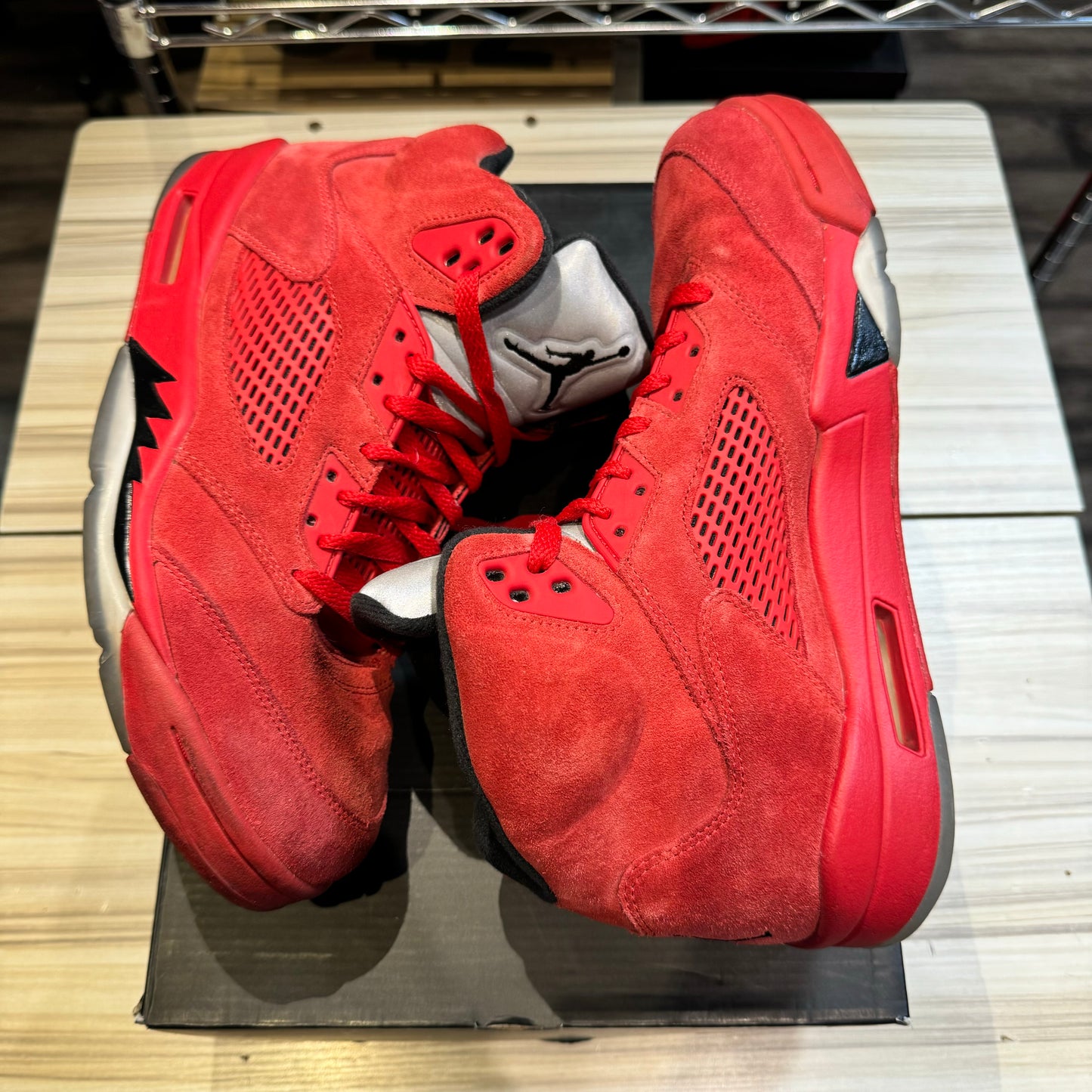 USED Jordan 5 Retro Red Suede