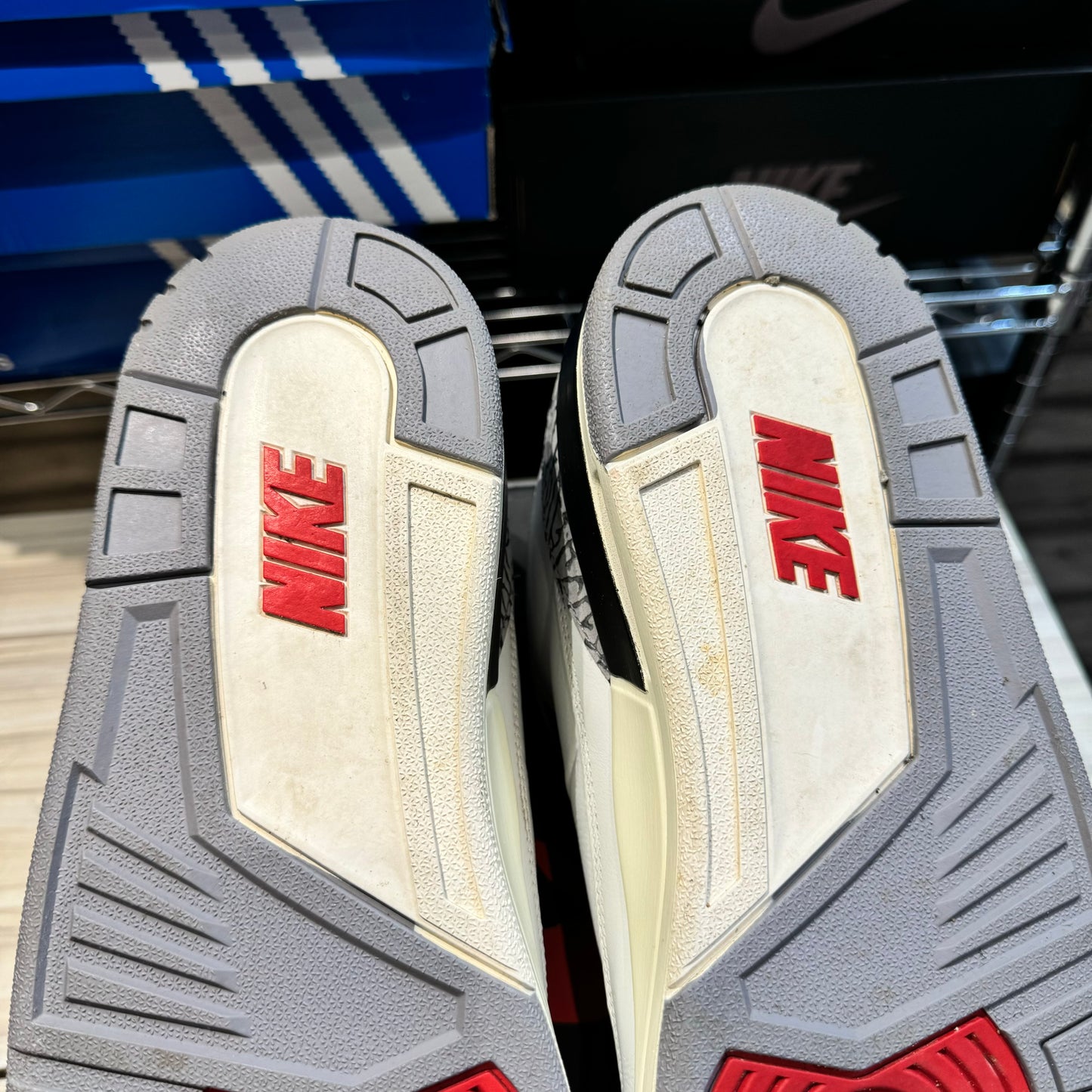 USED Jordan 3 White Cement Reimagined