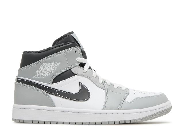 USED Jordan 1 Mid Light Smoke Grey Anthracite