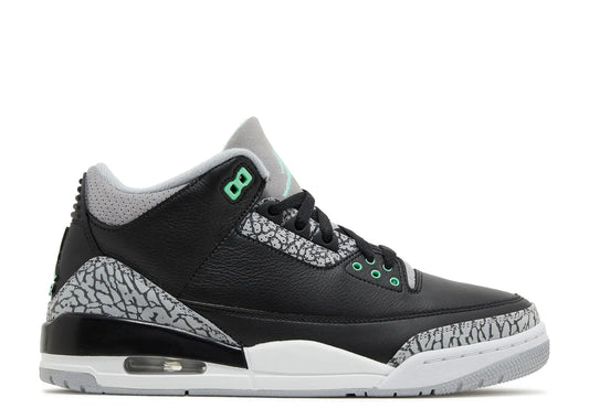 USED Jordan 3 Green Glow
