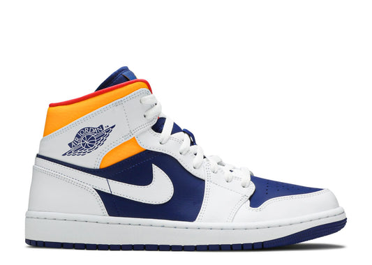 Jordan 1 Mid Royal Blue Laser Orange