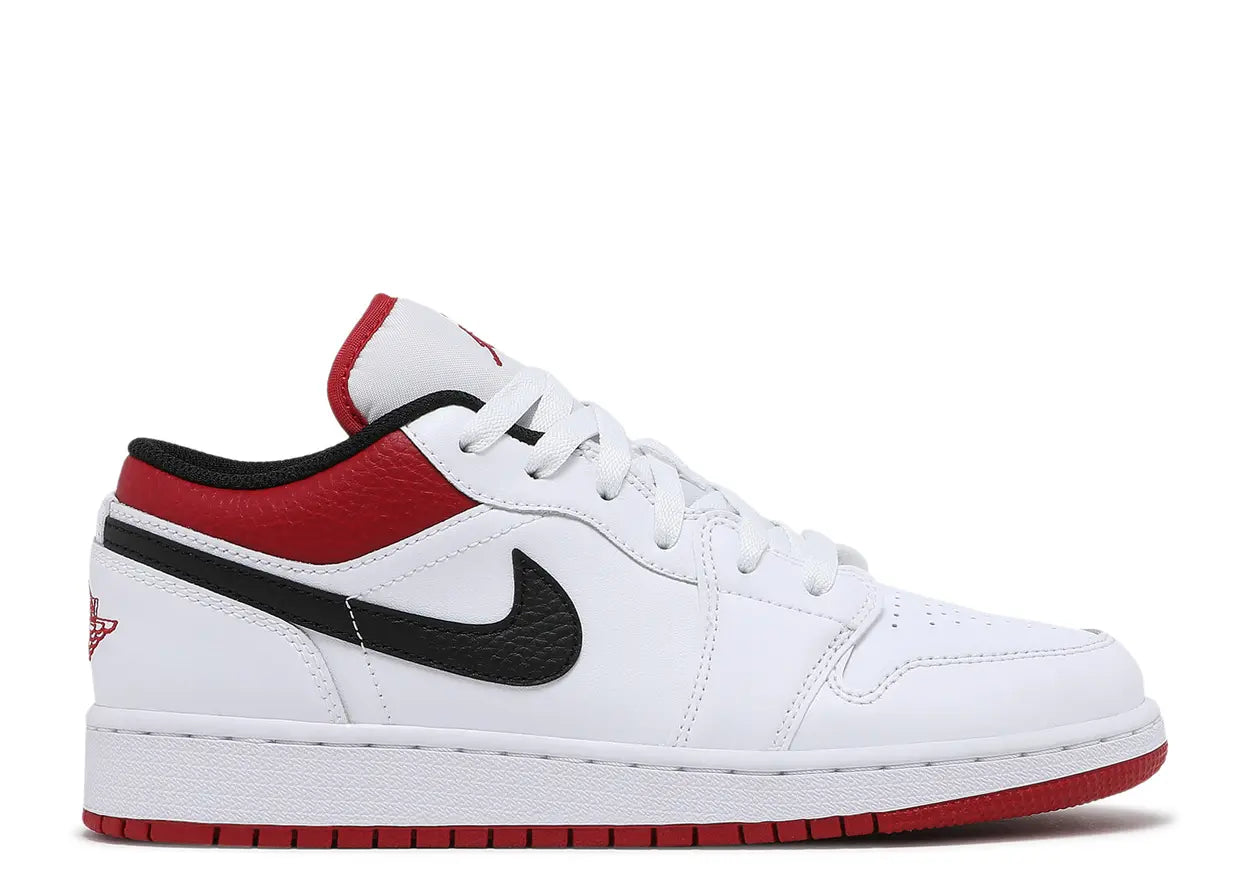 USED Jordan 1 Low White Gym Red (GS)
