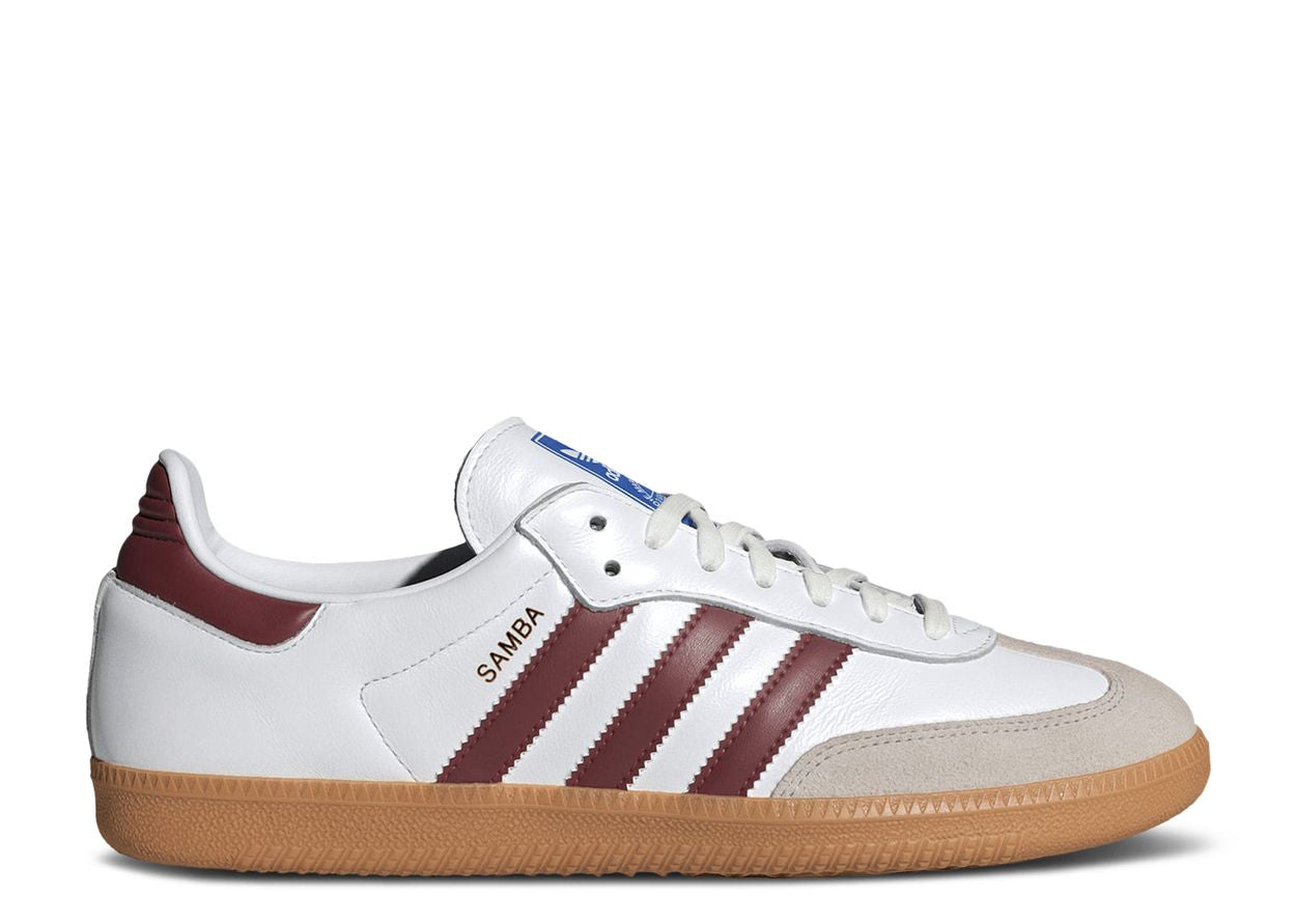 adidas Samba OG White Burgundy Gum