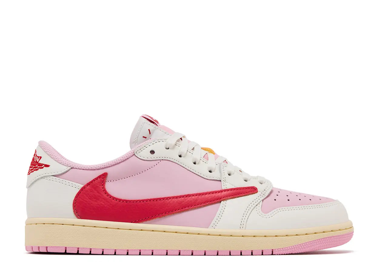 (PREORDER) Jordan 1 Retro Low OG SP Travis Scott Sail Tropical Pink