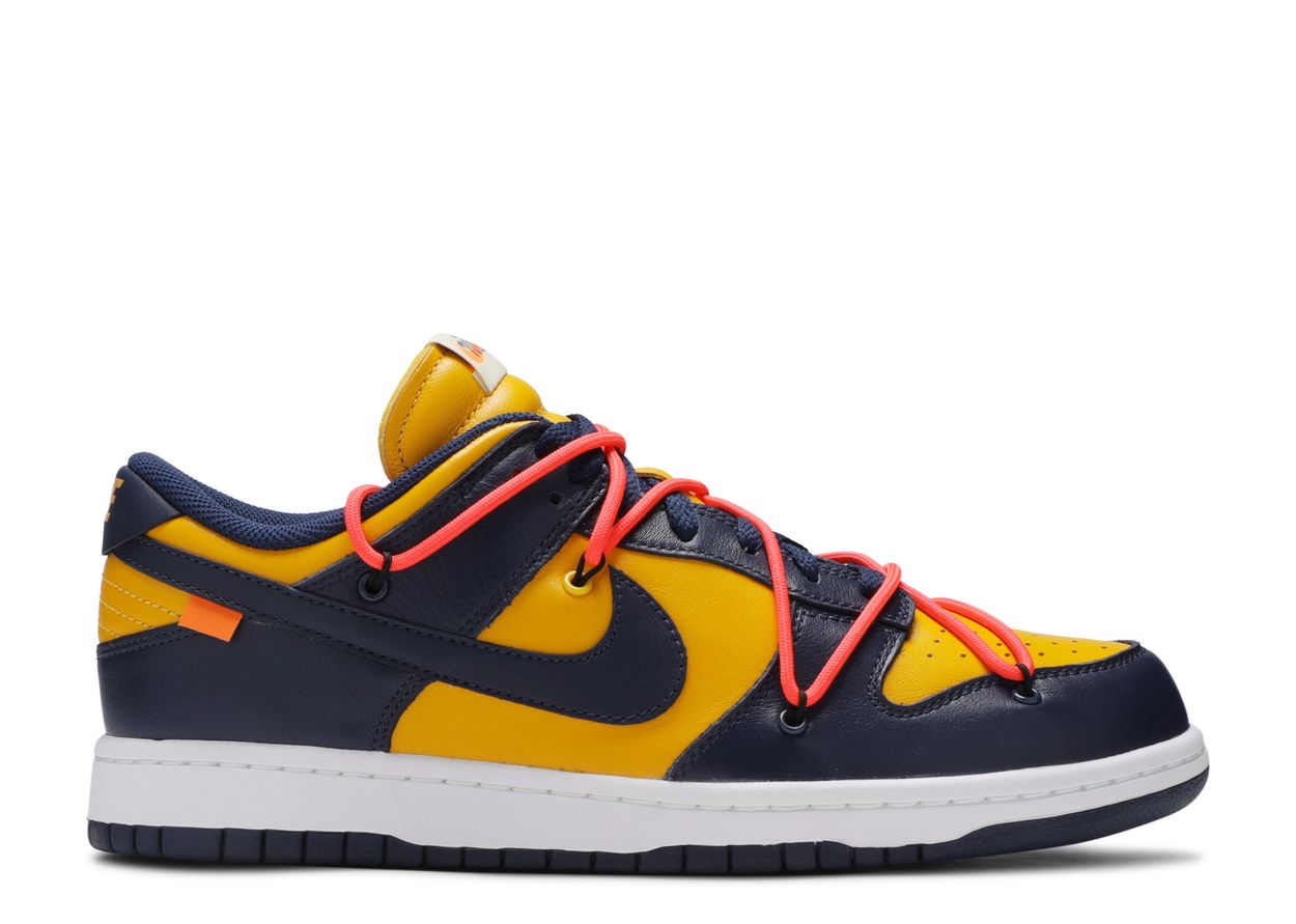 Nike Dunk Low Off-White University Gold Michigan