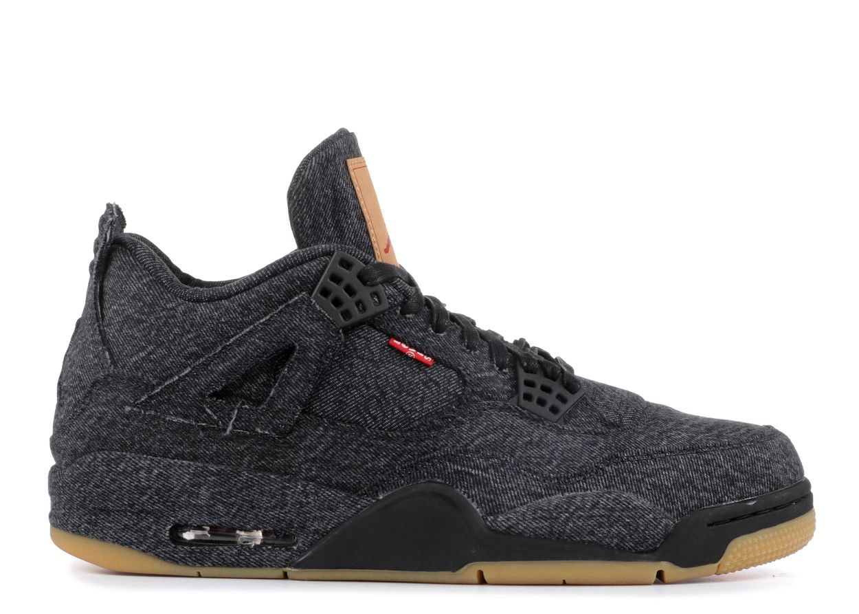 Jordan 4 Retro Levi's Black (Blank Tag)