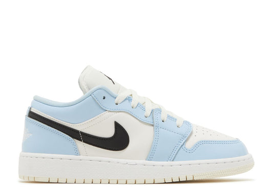 USED Jordan 1 Low Ice Blue Black (GS)