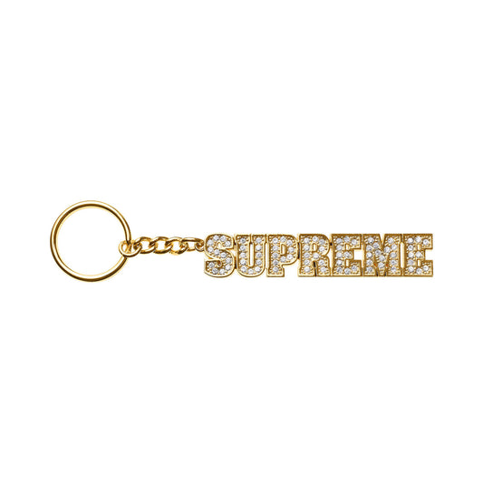 Supreme Block Keychain Gold