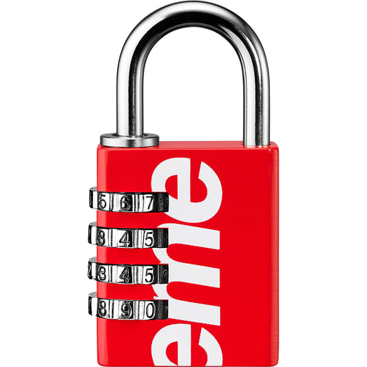 Supreme Masterlock Numeric Lock Red